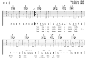 Blowing In The Wind吉他谱 Bob Dylan-Blowing In The Wind六线谱 无限延音