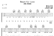 Beautiful Love吉他谱 蔡健雅-Beautiful Love六线谱无限延音制谱