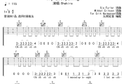 Try Everything吉他谱 Shakira《Try Everything》六线谱无限延音制谱吉他谱