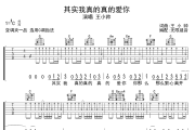 其实我真的真的爱你吉他谱 王小帅-其实我真的真的爱你六线谱无限延音制谱