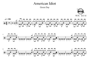 American Idiot鼓谱 Green Day-American Idiot爵士鼓谱 鼓行家制谱