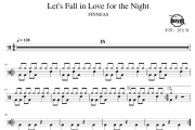 FINNEAS-Let's Fall in Love for the Night架子鼓爵士鼓谱 鼓行家制谱