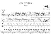 命运还是巧合鼓谱 谢天笑-命运还是巧合爵士鼓谱 鼓行家制谱