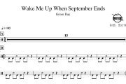 Green Day-Wake Me Up When September Ends爵士鼓谱 鼓行家制谱