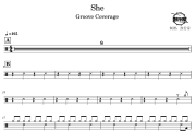 She鼓谱 Groove Coverage-She爵士鼓谱 鼓行家制谱