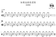 如果这就是爱情鼓谱 张靓颖-如果这就是爱情爵士鼓谱 鼓行家制谱