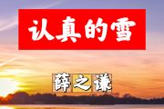 认真的雪简谱 薛之谦《认真的雪》简谱+动态视频#C调