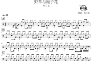 野草与栀子花鼓谱 林三七-野草与栀子花爵士鼓谱 鼓行家制谱