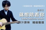 就想陪着你吉他谱 张亦江-就想陪着你六线谱 老杨教吉他