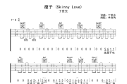 瘦子 吉他谱 丁世光-瘦子C调弹唱谱