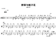 野草与栀子花鼓谱 林三七-野草与栀子花爵士鼓谱+动态视频 318鼓谱