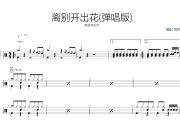 离别开出花鼓谱 就是南方凯-离别开出花(弹唱版)爵士鼓谱