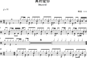 真的爱你鼓谱 Beyond-真的爱你架子鼓爵士鼓谱