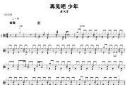 再见吧 少年鼓谱 唐汉霄《再见吧 少年》架子鼓|爵士鼓|鼓谱+动态视频