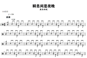 瞬息间是夜晚鼓谱 盘尼西林《瞬息间是夜晚》架子鼓|爵士鼓|鼓谱+动态视频