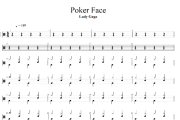 Poker Face鼓谱 Lady Gaga《Poker Face》架子鼓|爵士鼓|鼓谱+动态视频