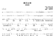 暴风女神简谱 谭咏麟《暴风女神》简谱降B调