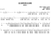 流泪眼望流泪眼简谱 容祖儿《流泪眼望流泪眼》简谱A调