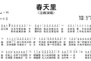 春天里简谱 汪峰《春天里》简谱E调
