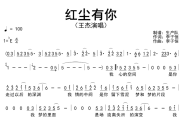 红尘有你简谱 王杰《红尘有你》简谱降E调