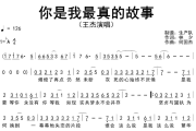你是我最真的故事简谱 王杰《你是我最真的故事》简谱降A调