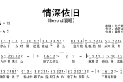 情深依旧简谱 Beyond《情深依旧》简谱A调