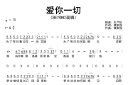 爱你一切简谱 Beyond《爱你一切》简谱G调
