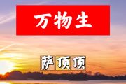 万物生简谱 萨顶顶《万物生》简谱+动态视频