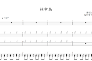 林中鸟鼓谱 葛林-林中鸟爵士鼓鼓谱+动态视频
