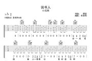 说书人吉他谱 小沈阳-说书人C调弹唱谱