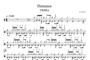 Distance鼓谱 YEBBA《Distance》架子鼓|爵士鼓|鼓谱