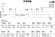 岁月神偷简谱 周笔畅-岁月神偷简谱#F调