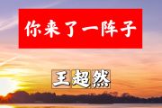 你来了一阵子简谱 王超然《你来了一阵子》简谱+动态视频C调