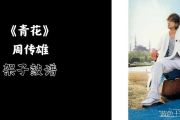 青花鼓谱 周传雄-青花爵士鼓鼓谱+动态视频