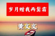 岁月赠我两鬓霜简谱 黄文文《岁月赠我两鬓霜》简谱+动态视频降E调