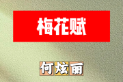 梅花赋简谱 何炫丽《梅花赋》简谱+动态视频G调