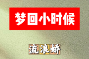 梦回小时候简谱 流浪娇《梦回小时候》简谱D调
