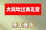 大风吹过青瓦房简谱 丹正母子《大风吹过青瓦房》简谱D调