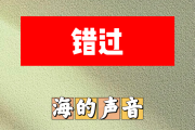 错过简谱 海的声音《错过》简谱D调