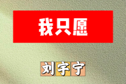 我只愿简谱 刘宇宁《我只愿》简谱B调