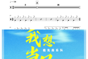 我想当风鼓谱 鹿先森乐队-我想当风鼓谱+动态视频