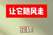 让它随风走简谱 花姐《让它随风走》简谱降B调