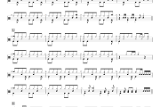 火影忍者主题曲 鼓谱 生物股长-火影忍者主题曲(青鸟)架子鼓谱+动态鼓谱