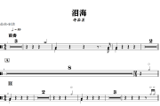 泪海鼓谱 许茹芸《泪海》架子鼓|爵士鼓|鼓谱+动态视频