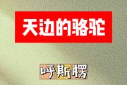 天边的骆驼简谱 呼斯楞《天边的骆驼》简谱F调