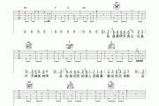 想说爱你不容易吉他谱 王志文《想说爱你不容易》六线谱C调吉他谱