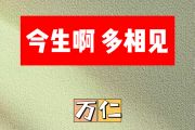 今生啊 多相见简谱 万仁-今生啊 多相见升C调简谱