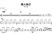 情人知己鼓谱 叶蒨文《情人知己》架子鼓|爵士鼓|鼓谱+动态视频